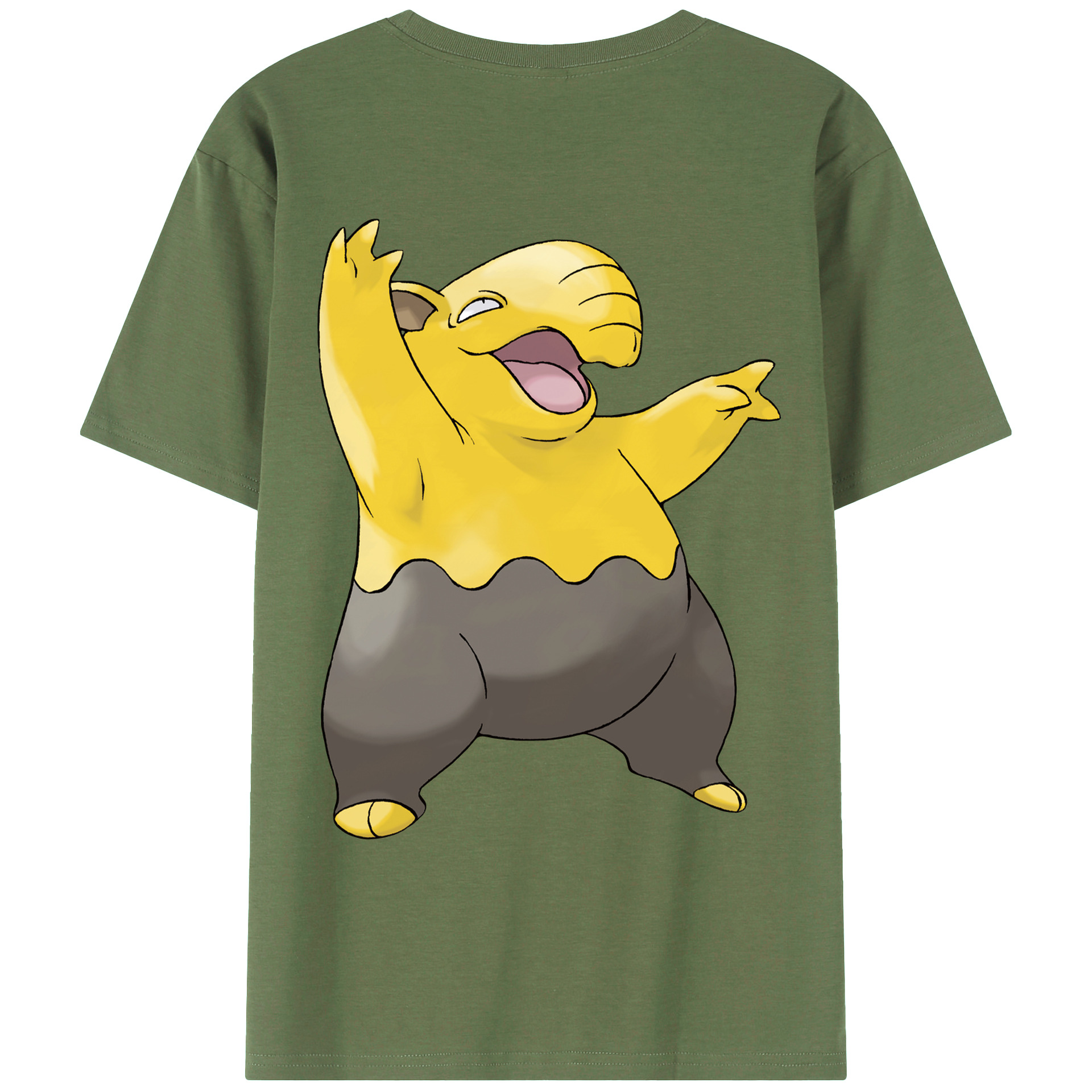 （画像用） ポケットモンスター Pokémon 綿100％ メンズ半袖Tシャツ（バックプリント） 通気性